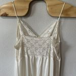 Vintage Slip Dress Long Nightgown 1X Cream Ivory Lace Satin Bridal Trad Wife Photo 4