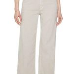 MOTHER Denim Mother The Major Zip Ankle Pant in Chalk It Up Oat Oatmeal Size 28 Photo 0
