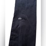 Alo Yoga Airbrush High Waist Flutter Legging size XS Black Split Front 32" Gym Photo 2