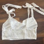 SheIn White Two-Piece Crop Top and Skirt Set Photo 2