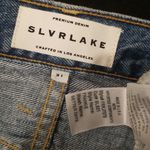 đź’•SLVRLAKEđź’• Frankie High Waist Raw Hem 100% Cotton Jeans ~ Better Days 31 NWT Photo 15