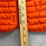 Abercrombie & Fitch  Womens Open Front Puffer Jacket XS‎ Orange Quilted Packable Photo 7