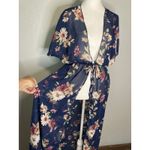 Discovery Kimono Duster Cardigan S Sheer Fairy Boho Long Open Front Floral Coverup Coastal Photo 2