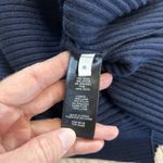 Rebecca Taylor  Ribbed Merino Cropped Cardigan Navy Women’s Size XL Photo 4