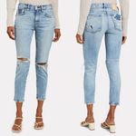 NWT Moussy Vintage Billings Skinny Distressed Denim Jeans Blue 26 Designer Photo 1