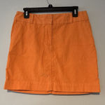 Vineyard Vines  Mini  Skirt Womens 6 Orange Corduroy‎  Casual  Pockets Preppy Photo 0