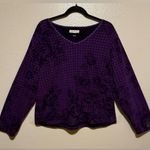 Coldwater Creek  Soft Purple Floral Long Sleeve Top | Shirt Photo 0
