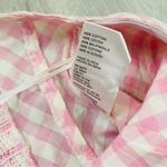 Free People Leilani Cotton Gingham Tube Top Pink/White Sz Medium Photo 2