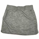 Orvis Skort Womens Sz L Green Camo Athletic Stretch Skirt Shorts Zip Pocket Hike Photo 0