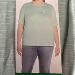 Orvis NWT Scoop Neck Pima Cotton Elbow Sleeve Top Sz XL 25β p2p Photo 1