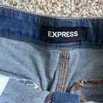 EXPRESS Blue High Waist Denim Shorts Shortie High Rise Casual Summer Comfy 12 Photo 1