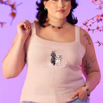 Her Universe  Studio Ghibli Kiki's Delivery Service Jiji & Lily Knit Cami Size 4X Photo 0