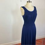 Anthropologie Girls of Savoy Blue Ruched Midi Dress Photo 1