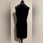 NWT Silver Dragon Black and Purple Crushed Velvet Floral Dress size large Size M Photo 5