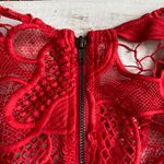 BB Dakota RSVP Red Lace Bodycon Lowe Dress Sz 2 Photo 9