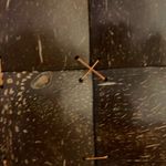 🌹YOA COCONUT SHELL HANDBAG WITH WOODEN HANDLES Brown Photo 3