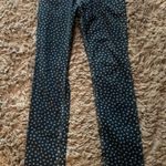 Red Valentino EUC Mid-Rise Skinny Leg blue polka dot jeans sz 28 Photo 9