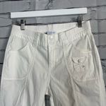 Lee White Easy Fit Bermuda Shorts 8P Double-Button Waist Preppy Summer Cropped Photo 4