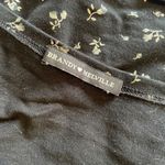 Brandy Melville Amara Top Navy Blue Floral Wrap Crop Top (One Size) Photo 2