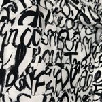 New York & Company Black & White Graffiti Self Tie
Dress Pants (Size 4) Black Photo 9