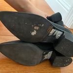 Topshop Black Leather Ankle Short Heel Pointy Toe Box Boots Photo 5