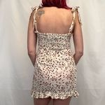 Unbranded Women's Sleeveless Sweetheart Heart Dress Cream Red S SM Small Ruffles Photo 1