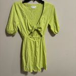 Lovers + Friends Tirzah Mini Dress Cutout Knot in Pistachio Green- Size Small Photo 2