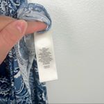 Eliza J cold shoulder paisley waist tie maxi dress blue 4 Photo 5