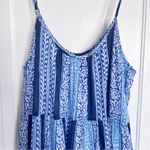 Roller Rabbit • Anthropologie Dakota Cover-Up Maxi Dress blue stripe tiered Photo 11