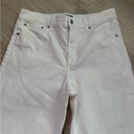 J.Crew  Wide Leg Cropped Jean in All-Day Stretch | White | 29 Petite Photo 3