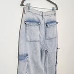 Sincerely Jules Light Wash Baggy Cargo Wide Leg Jeans Size 29 Baggy Cargo Jeans Blue Photo 5