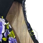 It Figures Womens 22W One Piece Swim Dress Purple Floral Ruched Slimming Tummy Black Photo 9