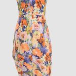 Cider Asymmetric Hem Floral Midi Dress Photo 3