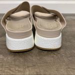 Cecilia New York Cream Simple Uma Platform Crisscross Straps Flat Slide Sandals Size 9.5 Photo 8