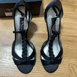 Nina  Black Patent Leather Strappy Heels Photo 1