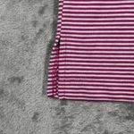 Jantzen Shirt Womens Large Pink White Striped Floral Embroidered Tee Vintage Photo 4