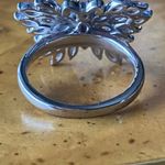 Natural Tanzanite Sterling Silver Butterfly Ring Size 7 Purple Photo 4