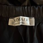 Ekouaer NWT Black Jacquard Satin Black Animal Print White Piping Shorts PJs Set Sz Large Photo 6