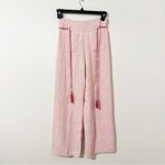 Maje Tweed Wide Leg Trousers Pants With Braided Belt Pink Size 36 US 4 Photo 1