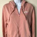 Nike Pink Full Zip Hooded Jacket Women's Small Photo 1