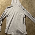 Cuddl Duds  Comfortwear Sweater Womens M  V-Neck Hoodie Small Cloud Gray A368071 Photo 3