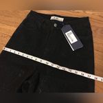 Boutique NWT Black rhinestone high waist wide/straight leg jeans size 5 Photo 9