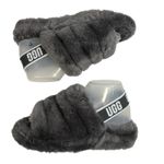 UGG  US 7 Fluff Yeah Slide Slippers Shoes Women Lightweight Platform Gray 1095119 Photo 2