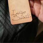 Indigo Saints Womens Size Large Black Vegan Leather Motorcycle Jacket Biker NEW Photo 5