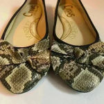 Circus by Sam Edelman  women's‎ snake print flats with bow size 6 Photo 2