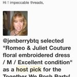 Romeo + Juliet Couture COPY - floral embroidered dress / M / Excellent condition Photo 14