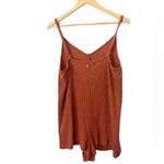 Roxy  On Our Way Redwood Sleeveless Knit Ribbed Romper Size XL Photo 1