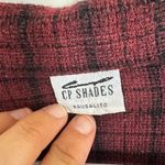 CP Shades  burgundy plaid button front top size medium Photo 2
