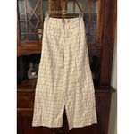 Anthropologie ‎ Womens Plaid Wide Leg High Rise Career Casual Pants Size 6 Photo 1