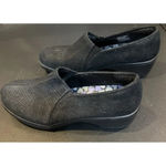 Skechers  Up Lifted Size 9 Slip On‎ Flexible Mary Jane Shoes Black Blue Glittery Photo 2